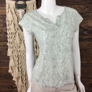 Anne‎ Carson | Paisley Front Pocket Tee Blouse